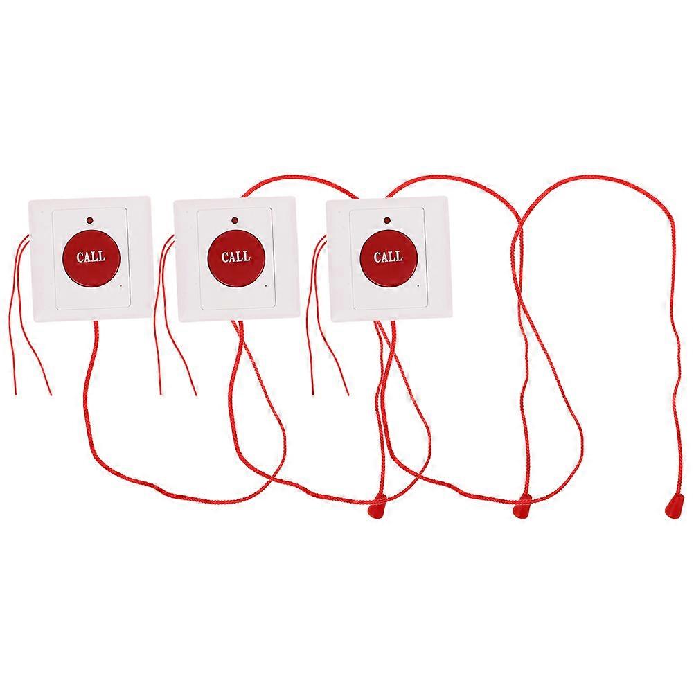 Emergency Call Button for Elderly 6Pcs Pull Cord Alert Wall Mount Device