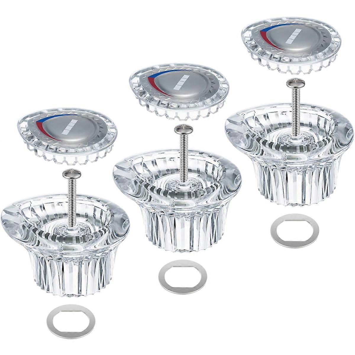3Pack Shower Knob Handle Kit for 96797 Chateau Collection,Replacement Faucet Handle Kit for Bathroom Tub and Shower