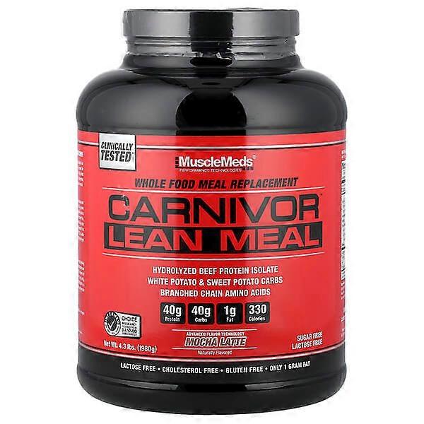 MuscleMeds, CarnivorÃÂ¢ÃÂÃÂ¢ Lean Meal, Mocha Latte, 4.3 lbs (1,980 g)