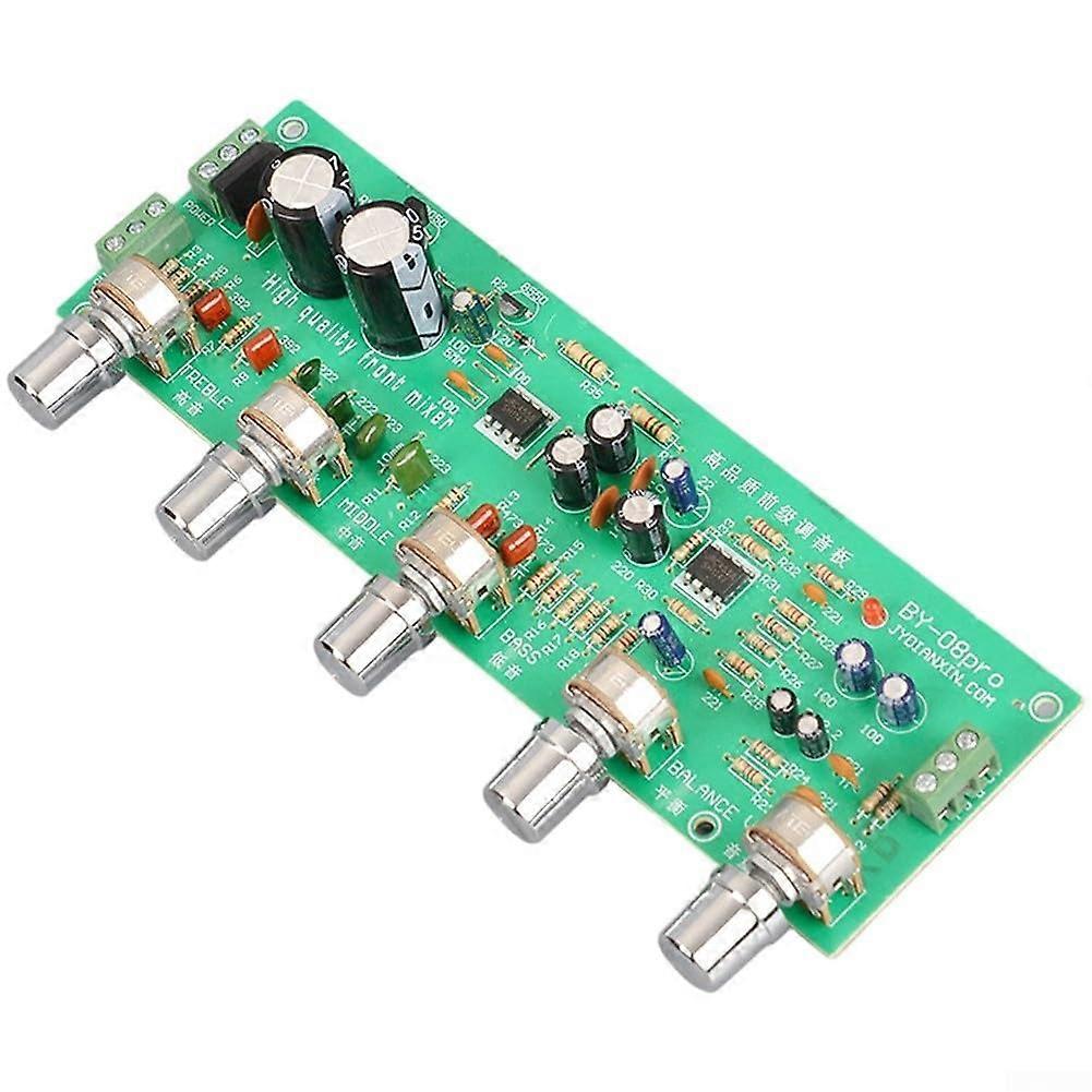 Adjustable Tone Control Audio Preamplifier Bass Midrange Treble EQ LeftRight Balance Volume LowNoise PCB For DIY Audio