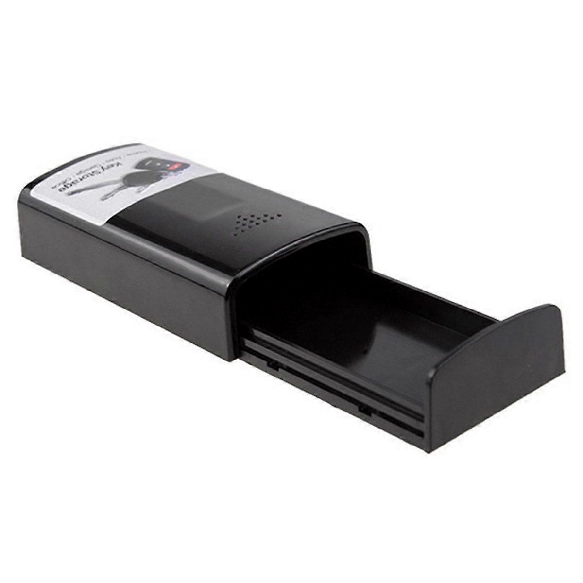 Magnetic Black Key Safe Box Car Key Holder Hidden Storage