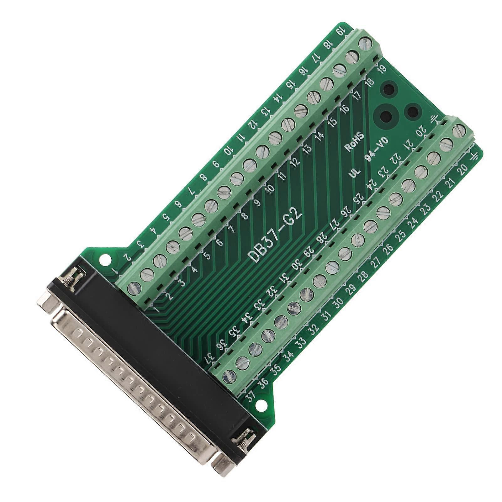 37Pin Terminal Board Connector Isolated PCB AC 300V AntiInterference For Communication Debugging