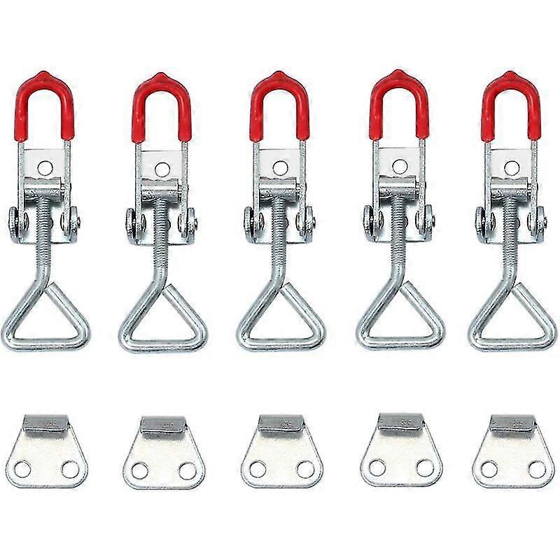 Set Of 5 Adjustable Toggle Latches For Closet Box Case Metal Cabinet Latch Padlo