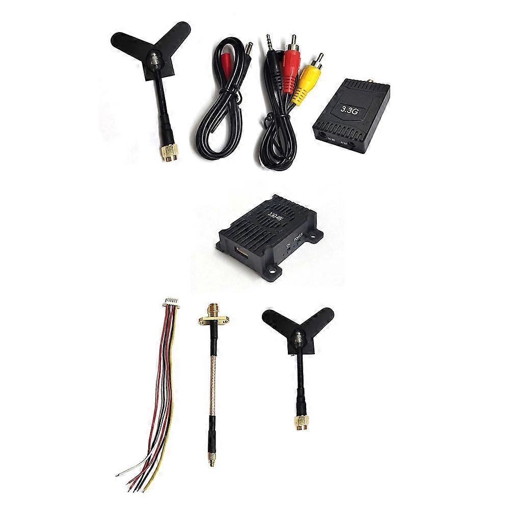 3.3G 4W FPV VTX 8CH 4000mW Module 3.3Ghz FPV Video Transmitter VRX Receiver Kit for FPV Long Rang Racer Drone