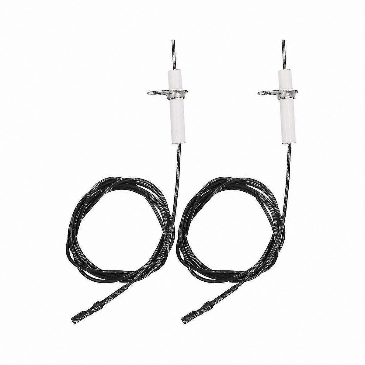 2-Piece 38" Ignition Wire & Ceramic Electrode Kit, Bendable Ignitor for Gas Appliances