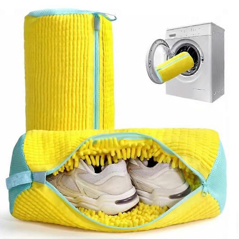 Reusable Shoe Washing Machine Bag Protector 360Degree Protection Zipper For Trainers Running Shoes Delicates 1Piece