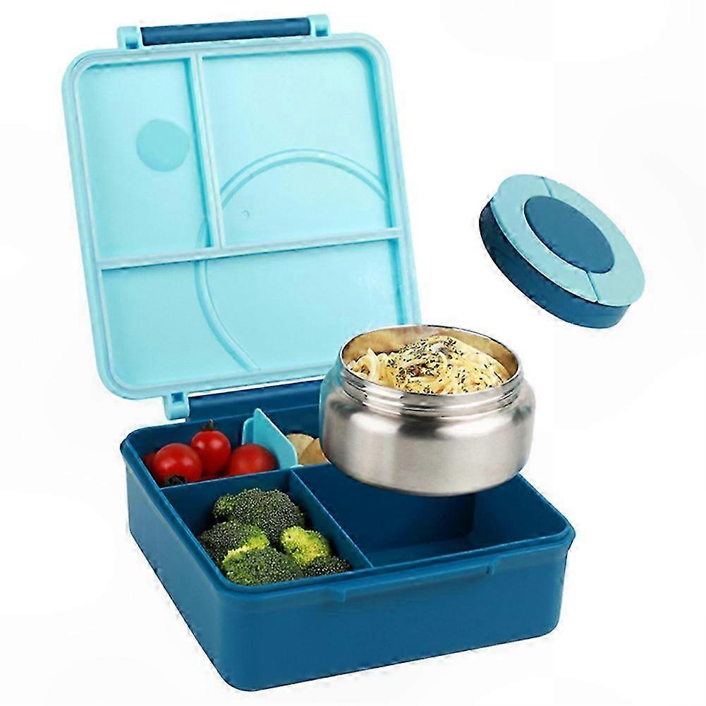 Multi-Compartment Lunch Box with Insulated Soup Container for Kids and Family Outings