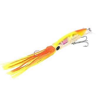 24cm 40g calmar pêche leurre jaune orange crankbait hameçon