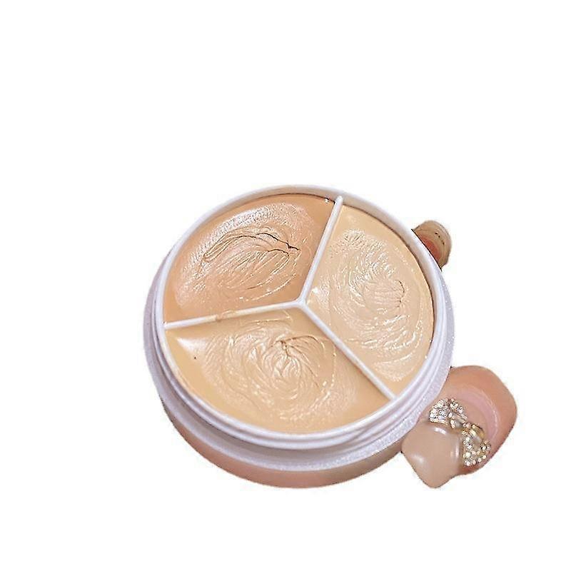 1PC 3 Color Concealer Palette Cream Multifunction Waterproof Texture Covers Acne Dark Circles