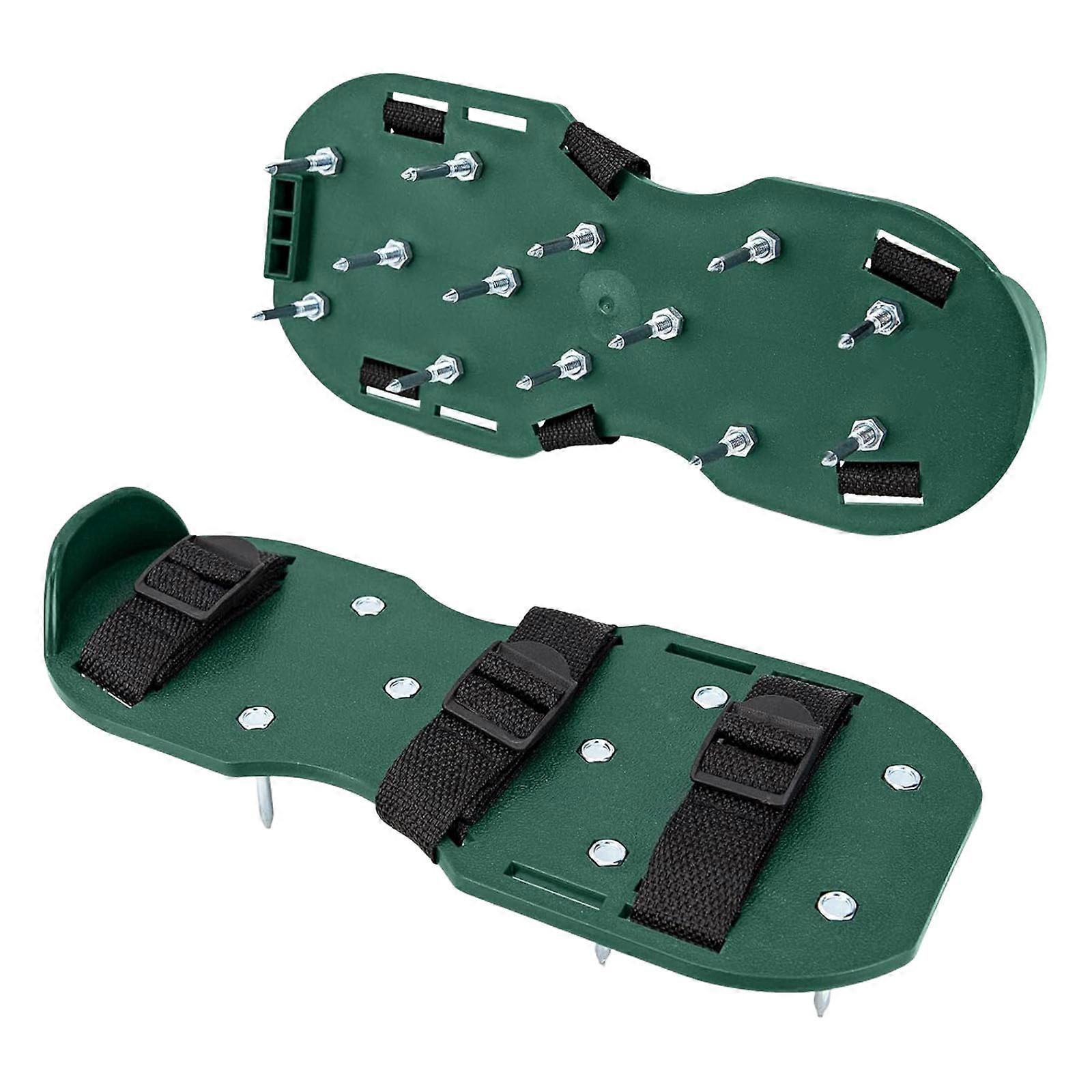 Grass Care Airator Footwear With Strong Metal Shafts And Tight For Better Soil Aeration And Root Development Multicolor
