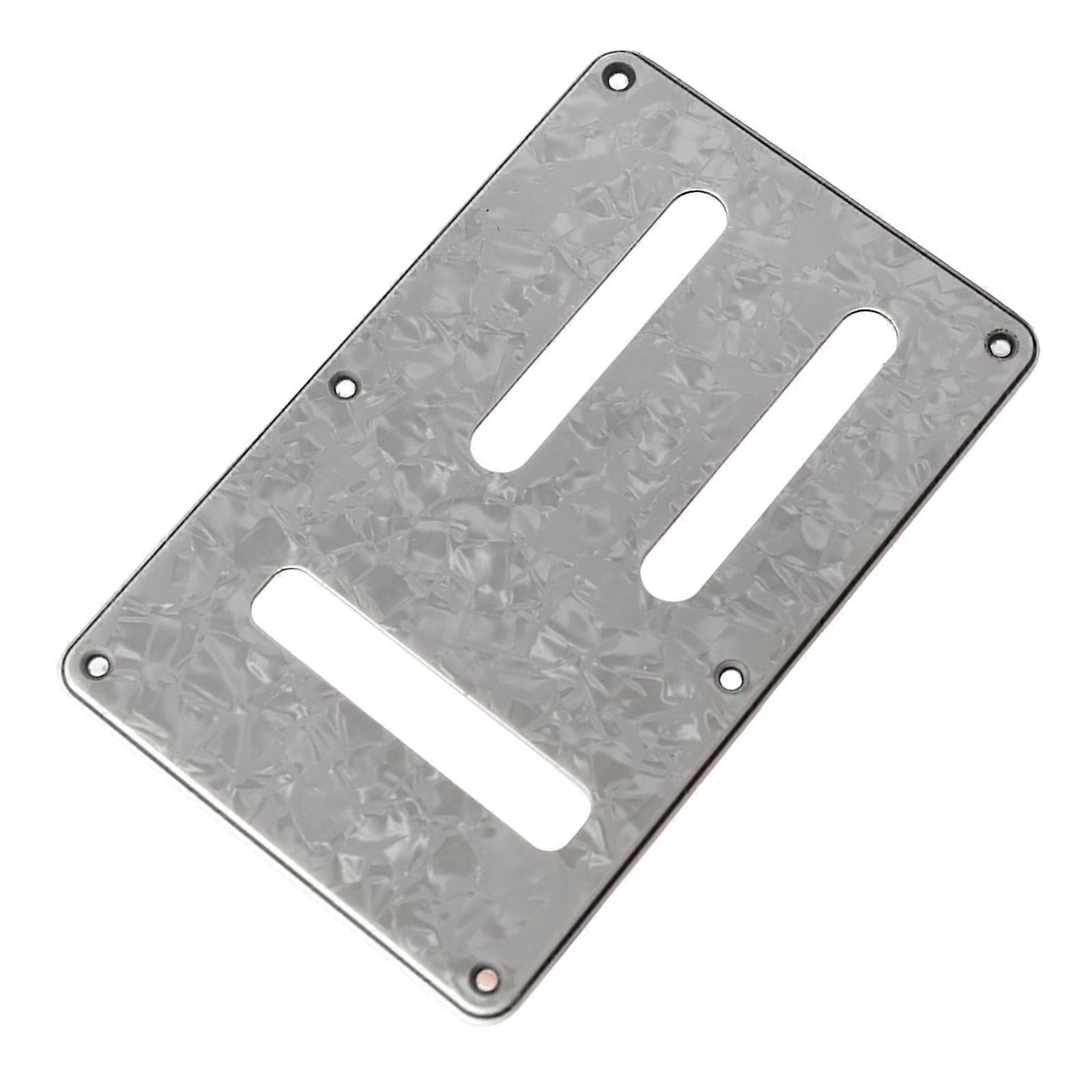 Custom Fit Guitar Backplate For Improved Durability Moisture Resistant PVC Material Effortlessly Mount  white pearl