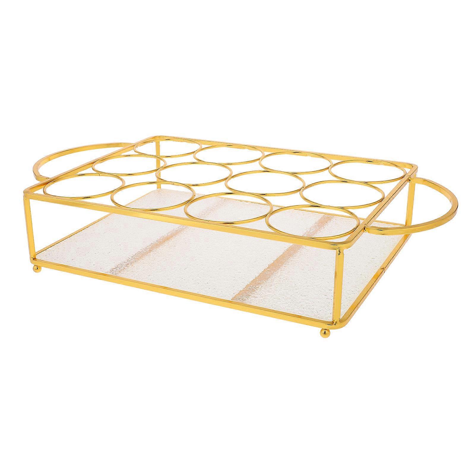 Metal Drink Holder Beer Rack for Countertop Beverage with Display