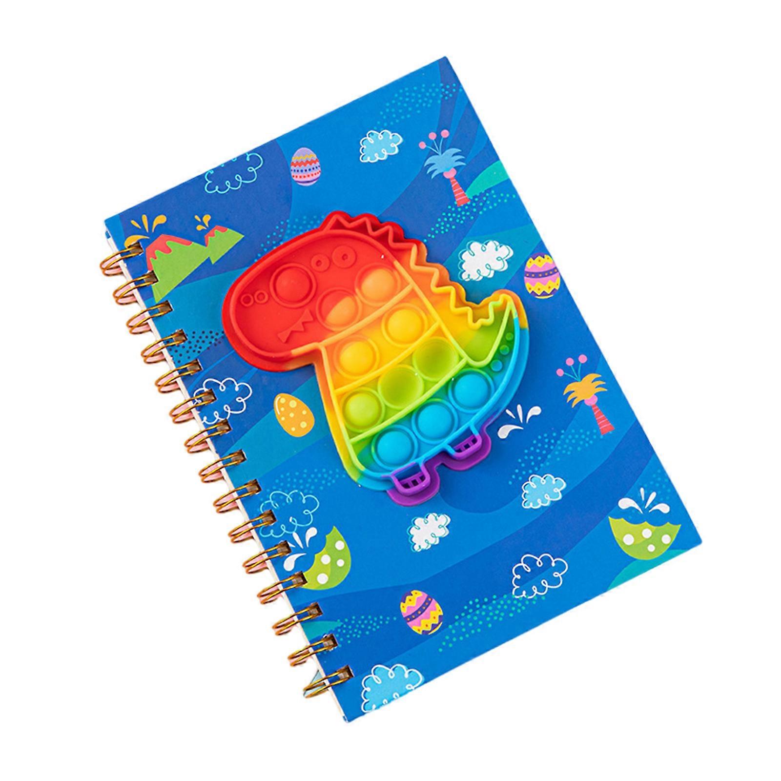 A 5 Popping Bubble Fidgets Notebook Cartoon Journal Notebook Stationery Notepads 80 Sheets Spirals Notebooks For Note Multicolor