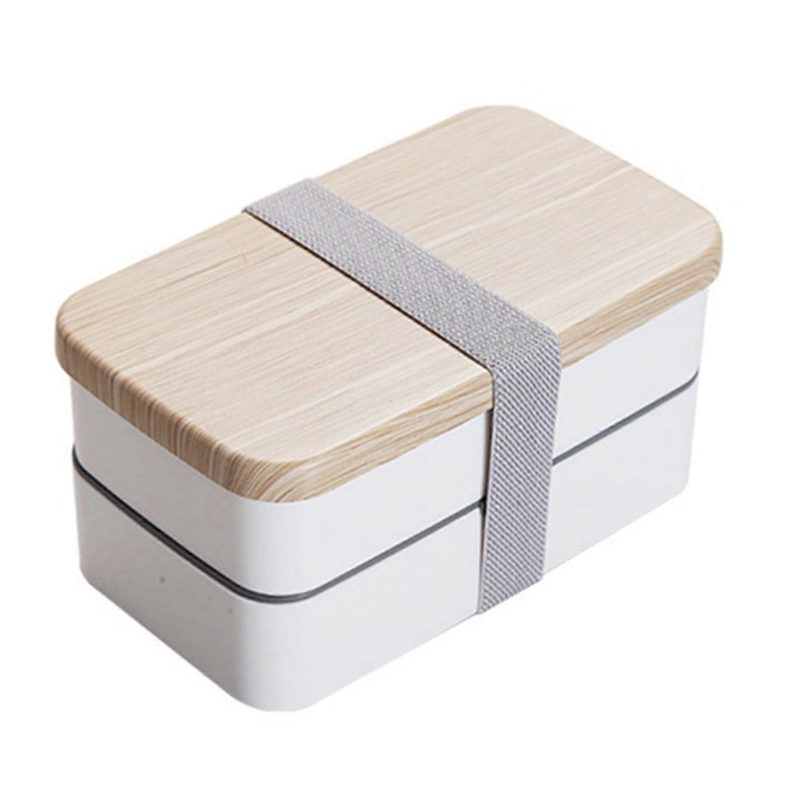 Mosiee Lunch Box Double Layer Portable Tableware Camping Picnic Food Container Bento