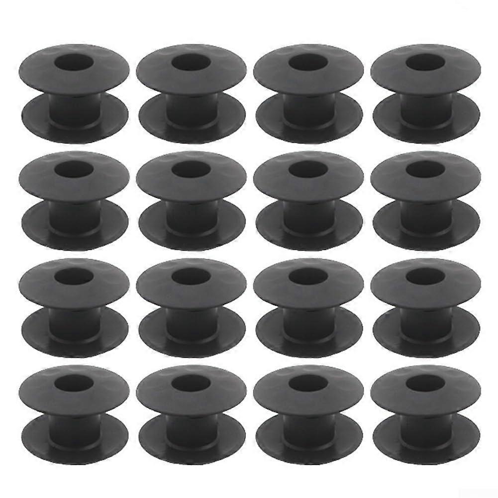 Foosball Table Plastic Bearings 16pcs Set with Threaded Design, 15mm Inner Diameter, No Screws Needed