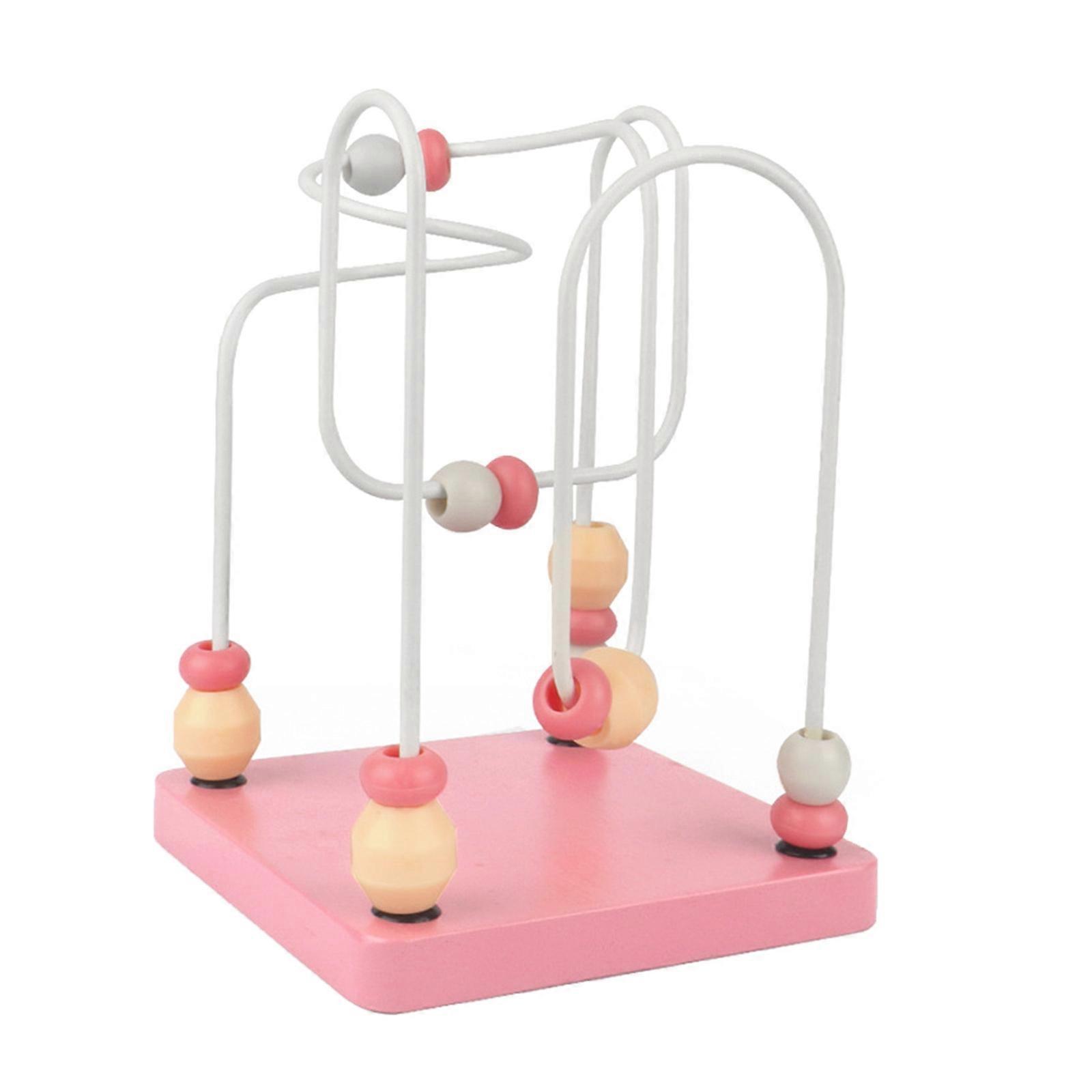 العدد التعليمي العد واللف الخرز لعبة التنوير حبة متاهة لعبة للأطفال يلعبون الأطفال هدايا عيد الميلاد الوردي