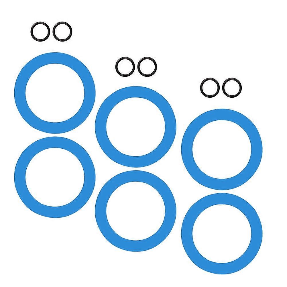 6 Sets Flush Valve Seal Kit Replacement Ring Fill for Toilets Tank Component Suite