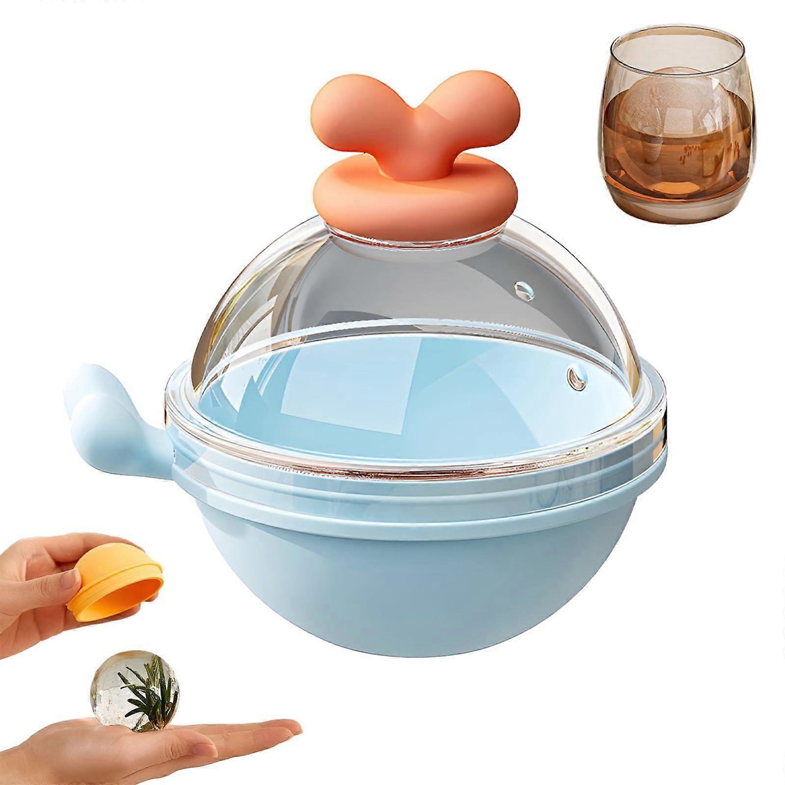 Miayilima 2024 Summer New Creative Ice Ice Cube Bulb Ice Machine Round Ice Cube Silicone Ice Cube And Tray Water Whiskey Juice Reusable Cute Diy