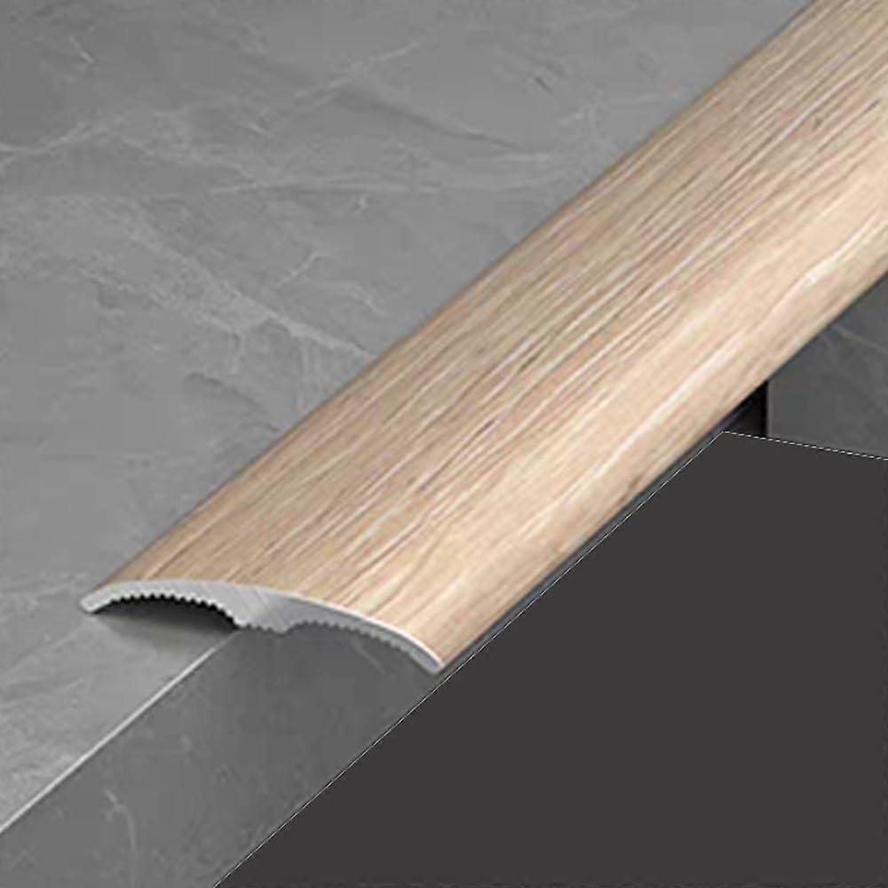 Metal Floor Transition Strip 90cm Threshold Reducer for Tile and Laminate Gaps Golden Oak 1in