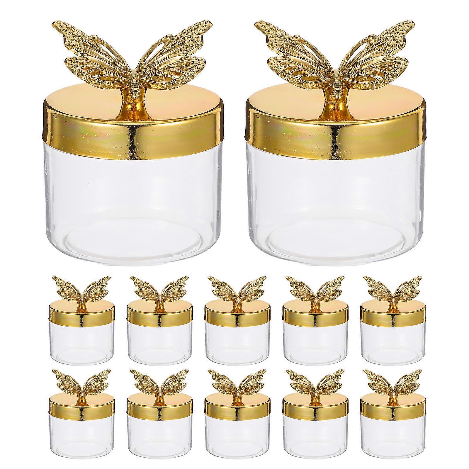 Elegant Design Sugar Container Shaped Lid For Wedding Decor 12Pcs