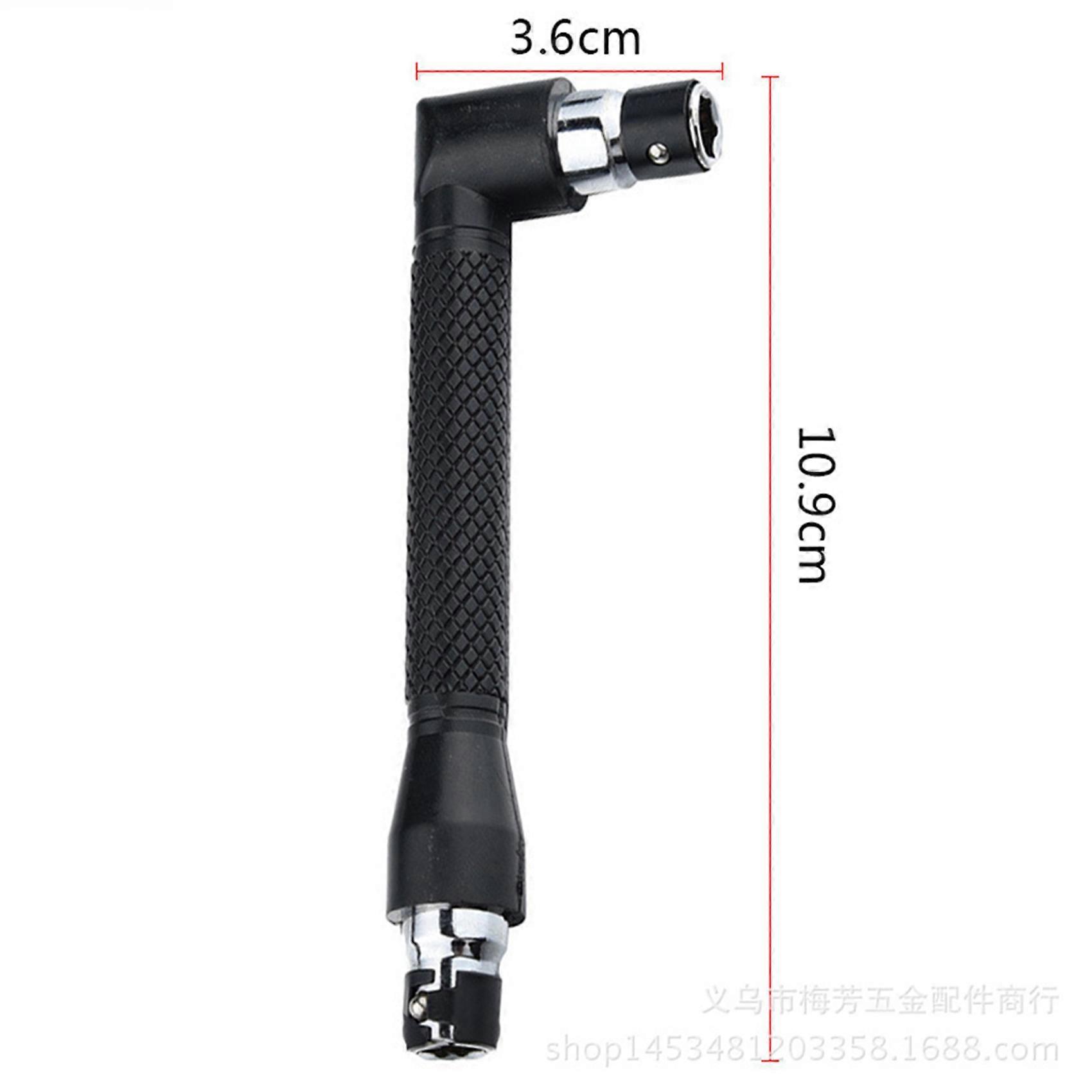 2X L-Shape Mini Double Head Socket Wrench Suitable for Routine Screwdriver Bits Utility Tool