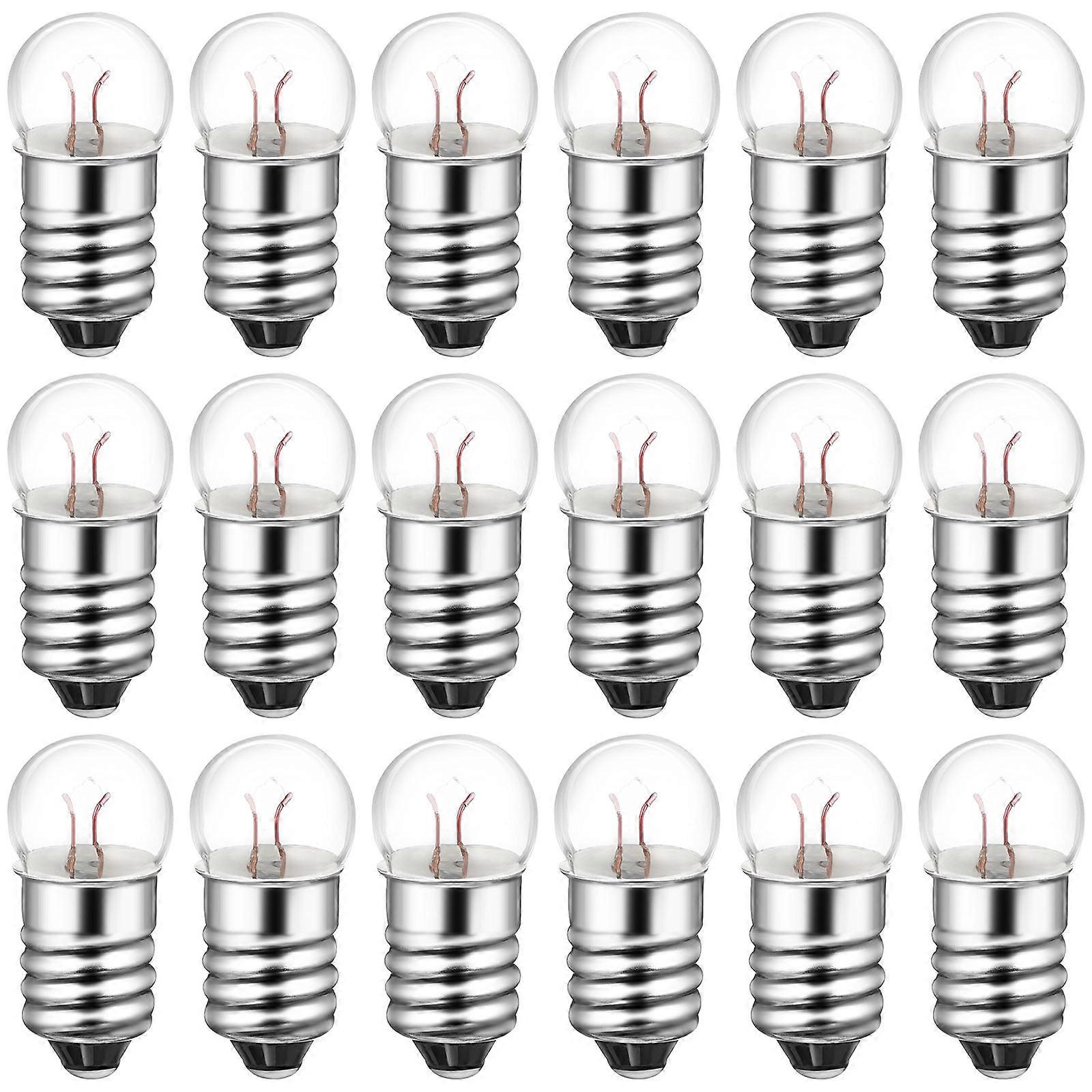 50pcs Small Light Bulbs Electrical Experiment Bulb Flashlight Light Bulb 1.5V