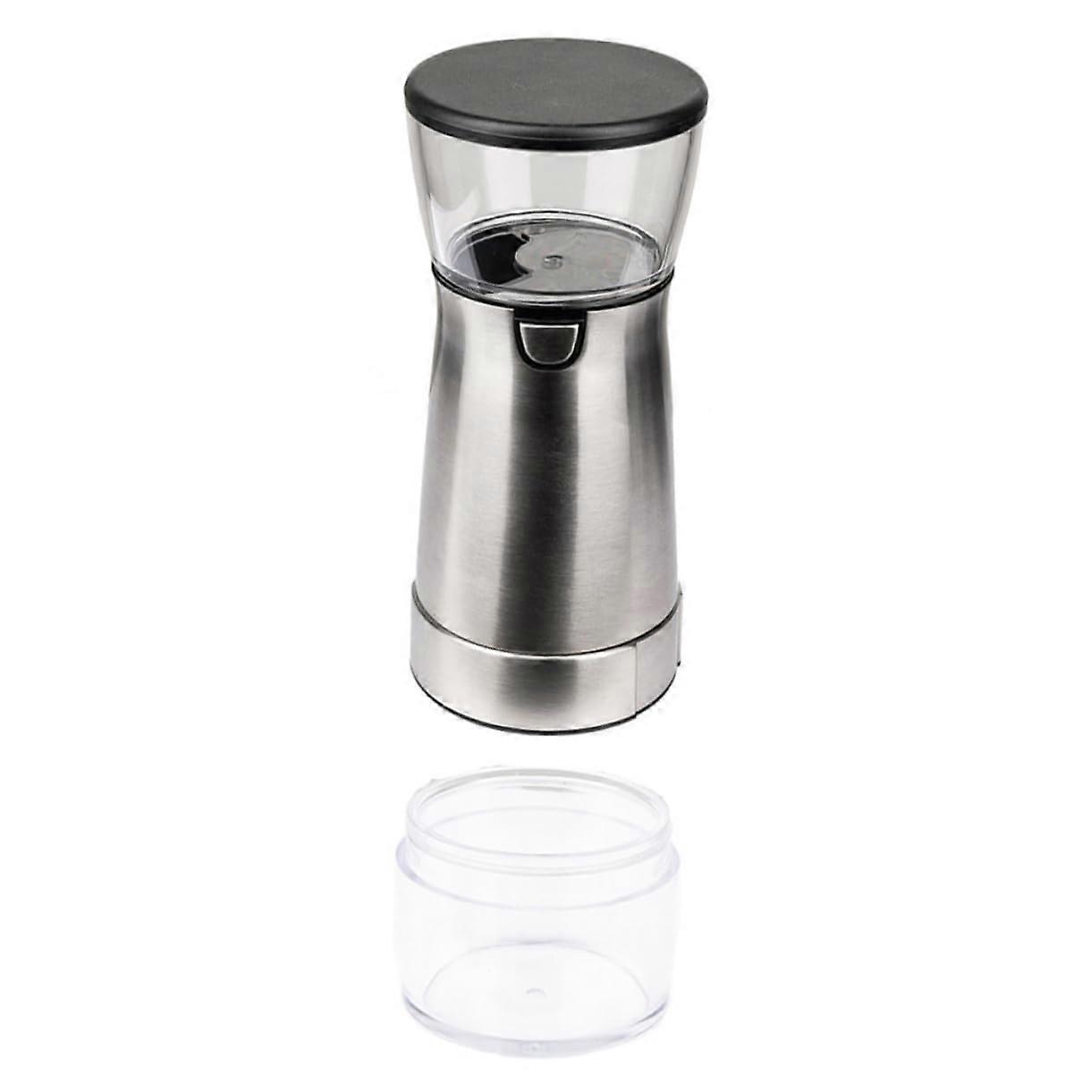 Electric Coffee Grinder with Adjustable Burr for Espresso and Home Use, Stainless Steel, Fast Uniform Grind