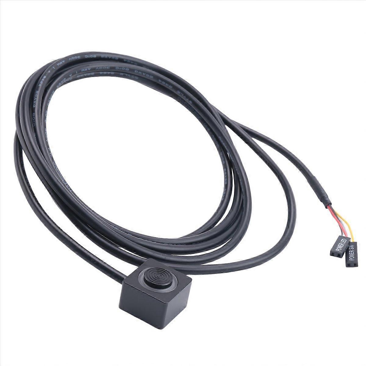 Computer Desktop Switch Button Extension Cable Black