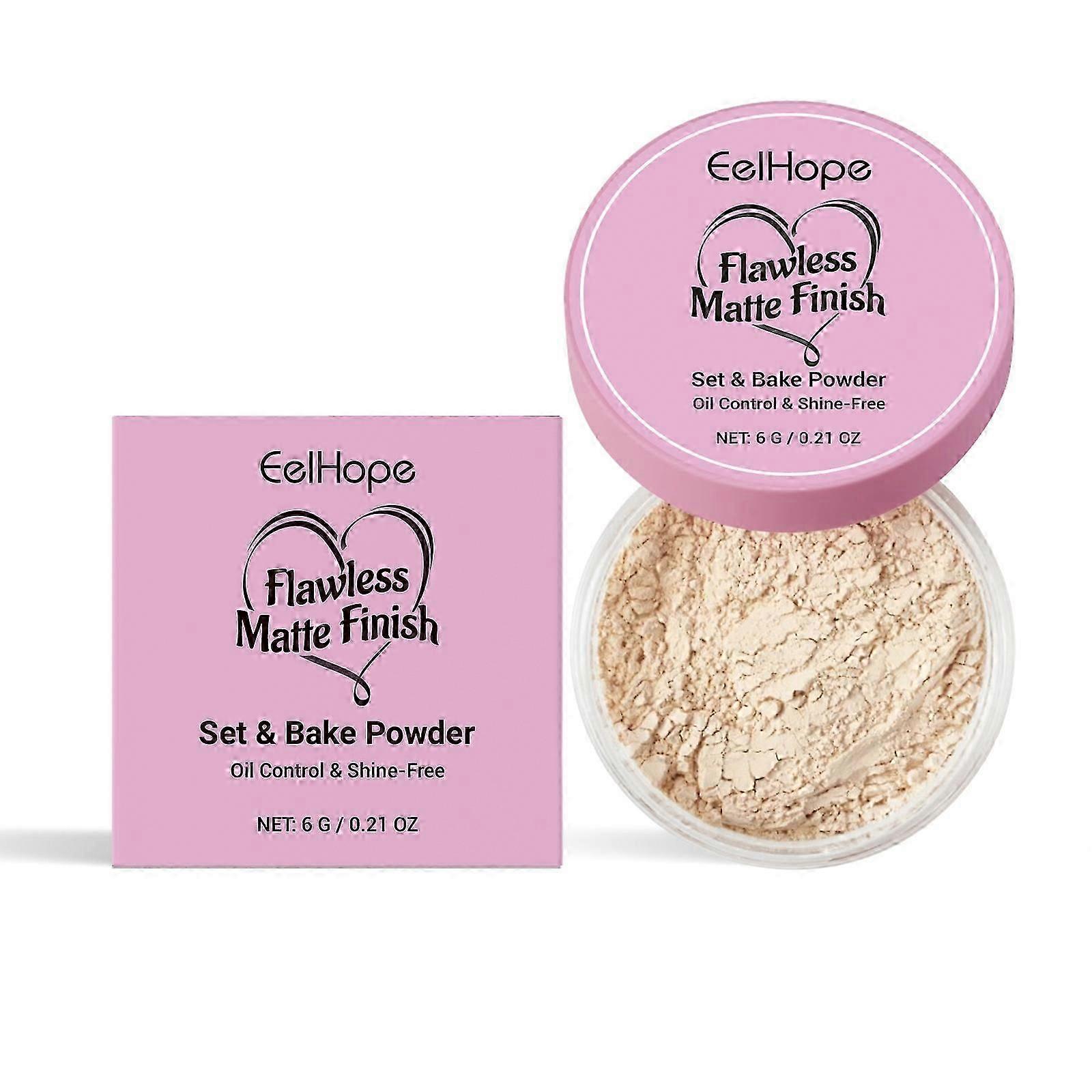 Setting Powder Natural Light Oil Control Matte Breathable Refreshing Non-Greasy Face Setting Powder