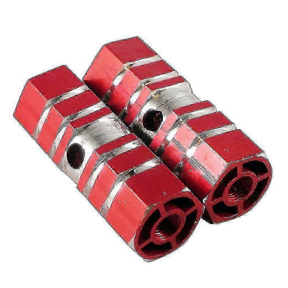 2pcs Bicycle Wheel Hexagonal Axle Foot Stand Stunt Pegsred)