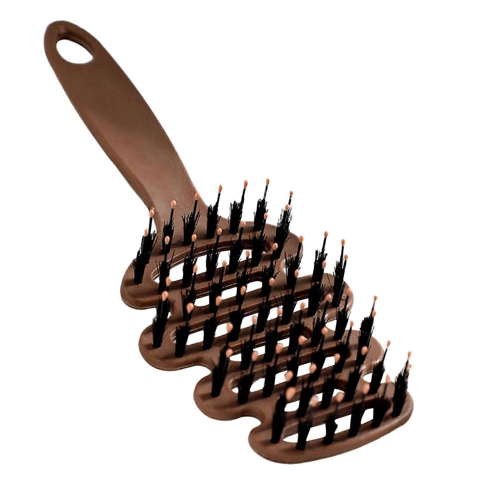 Hair Brush with AntiStatic Bristles for Smooth Detangling and Frizz Reduction, Travel Friendly