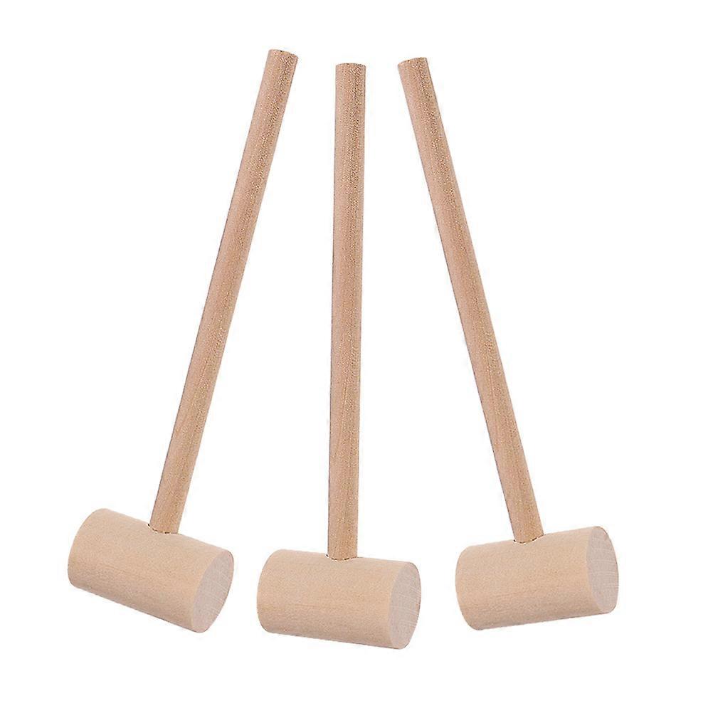 Mini Wooden Hammers Wooden Mallets for Crab Shells 12Pcs Set