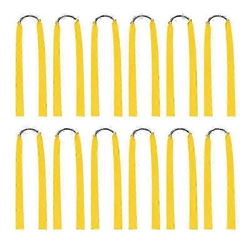 12Pcs Rubber Bands for Catapult Widened Flat Catapult Bands Elastics for Hunting Shwy