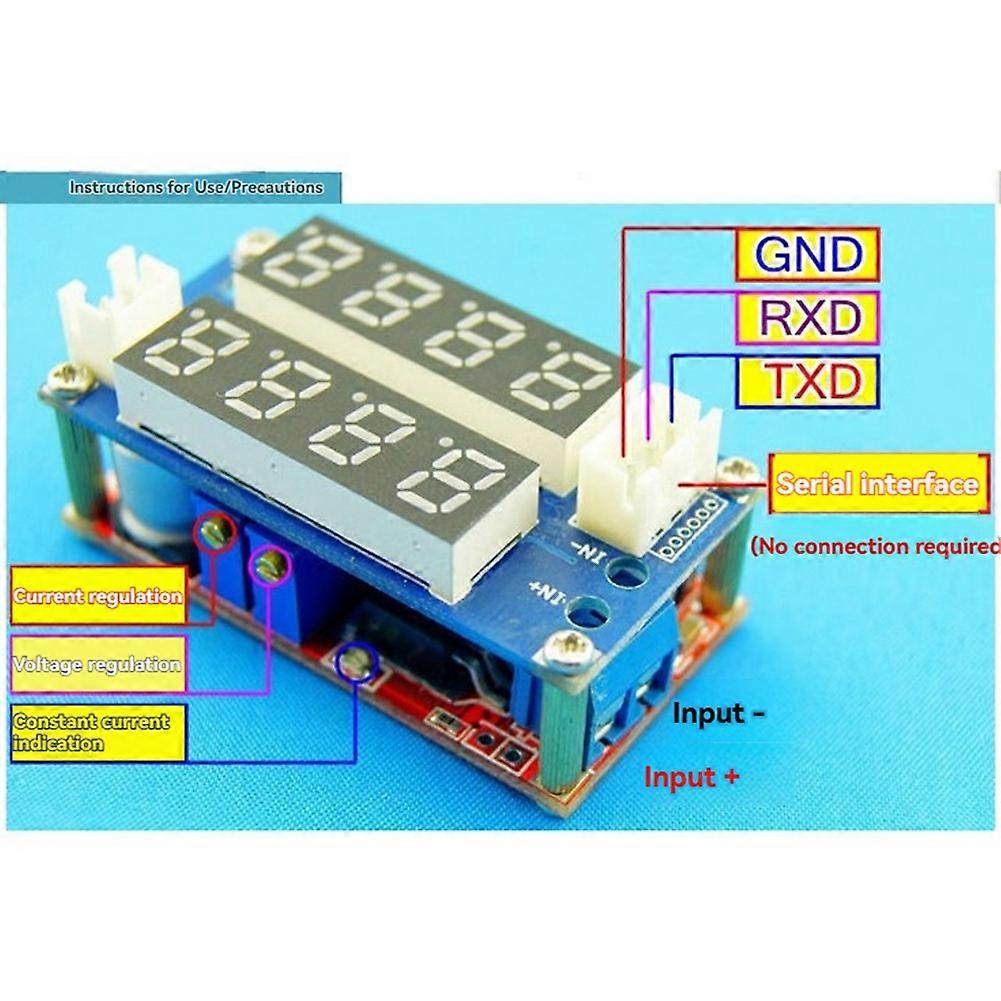 5A Adjustable Power CC Step-Down Charge Module LED Driver Voltmeter Ammeter Constant Current Constant Voltage