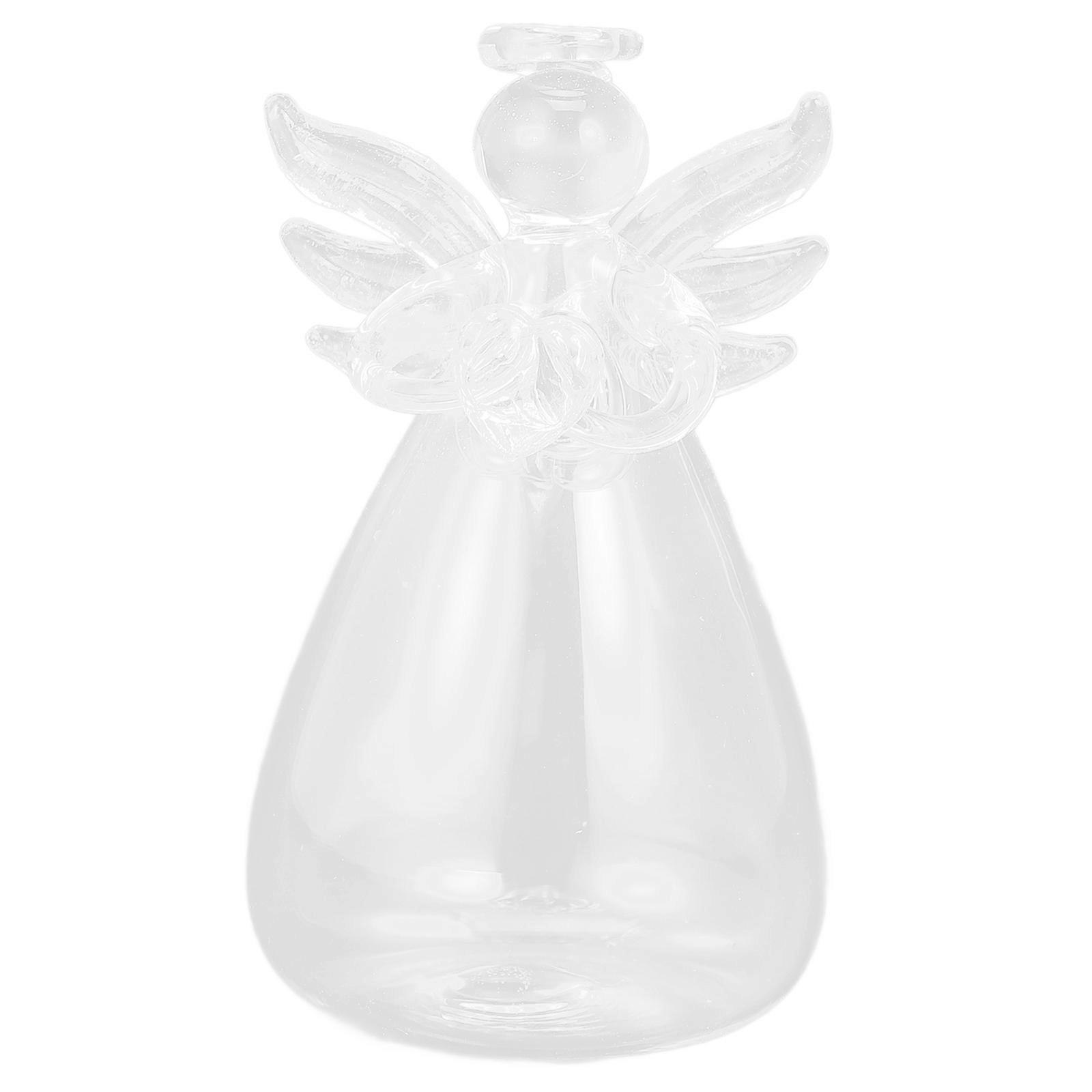 Glass Transparent Angel Flower Vase for Table Decor Creative Hydroponic Use