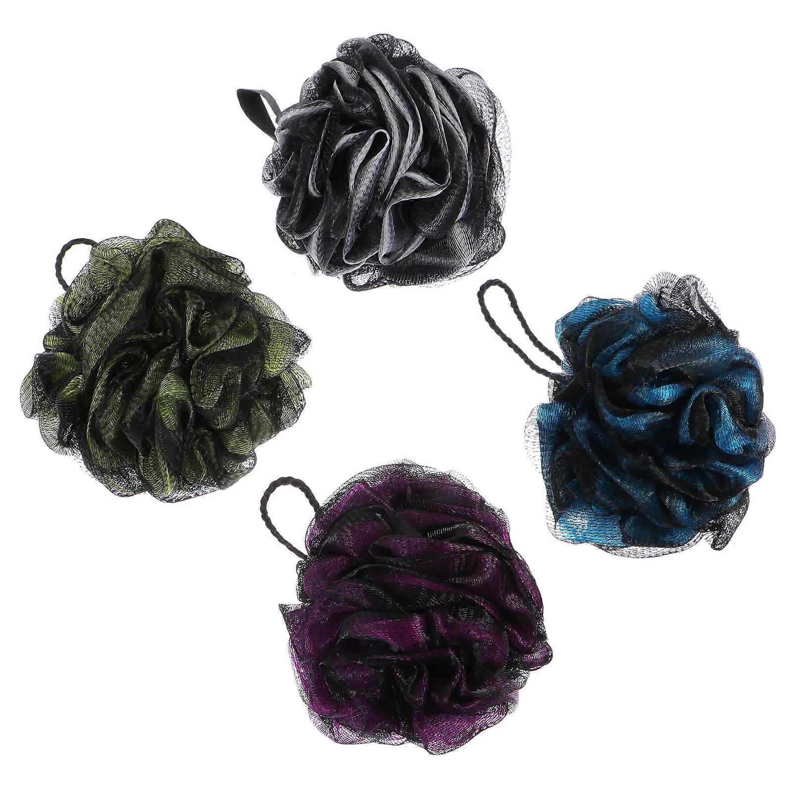 Body Cleaning Tool Supple Bath Ball for Bath Use 4Pcs Set