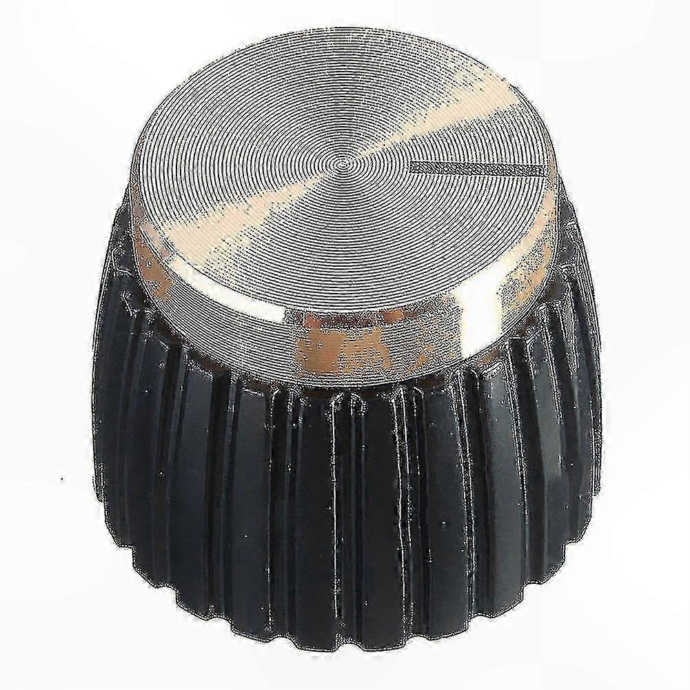 Black and Gold Guitar Amplifier Knobs, 10-Pack Push-On Caps for Amp Controls