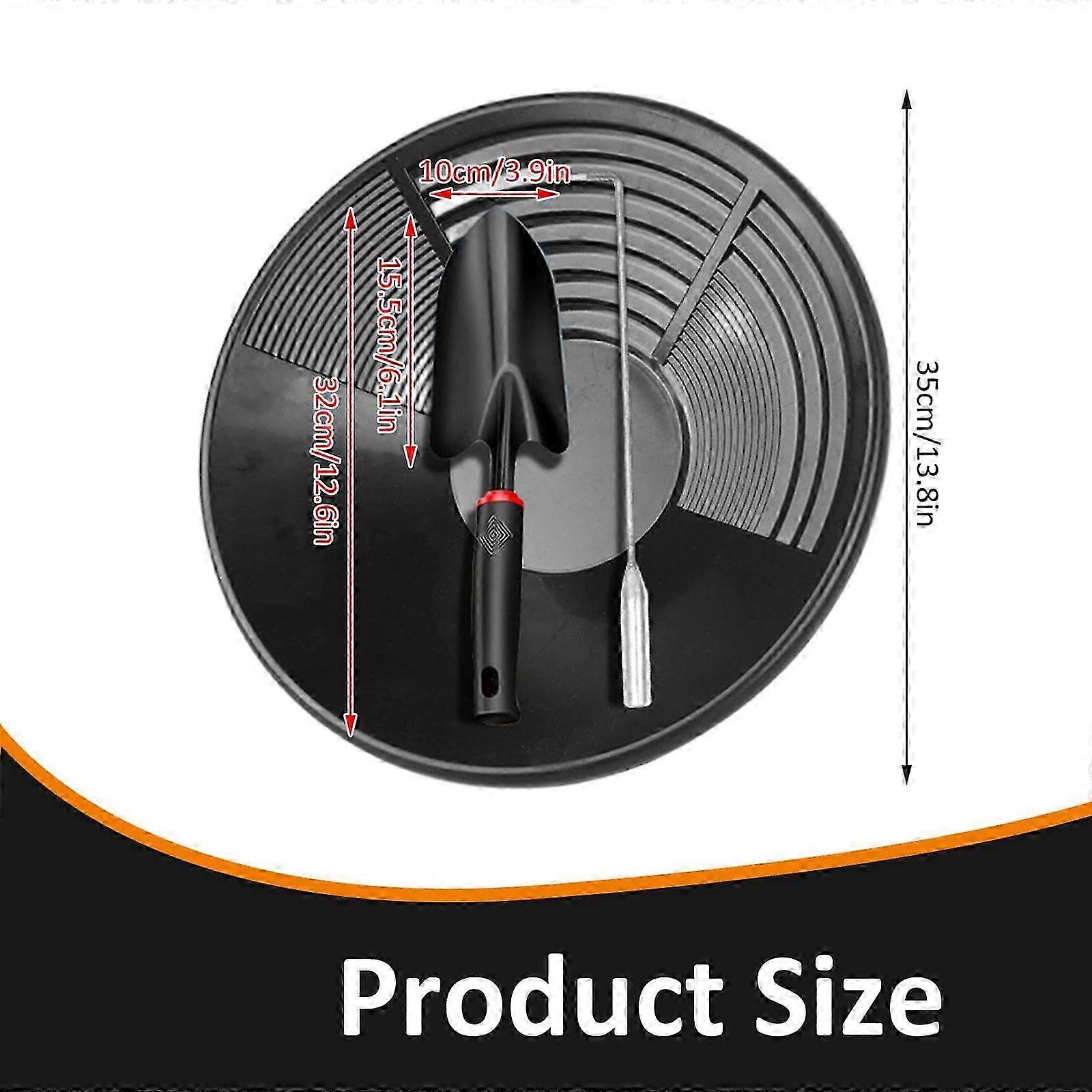 3 Pieces Gold Panning Pans Set Premium Durability Portable for Easier Mining