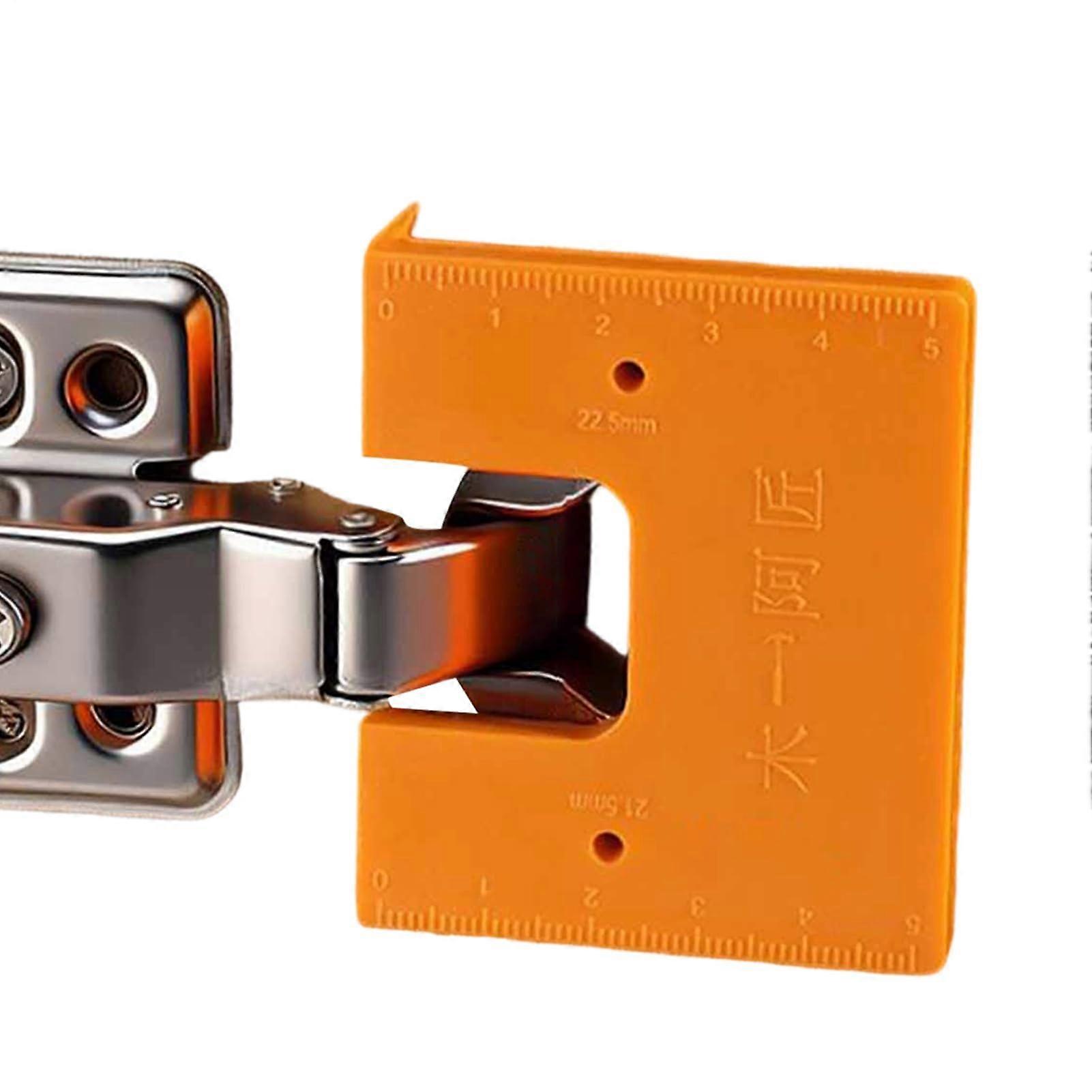 Door Hinge Jig with Magnetic Locking Stability, NoDrill Precision Alignment for Doors and Cabinets