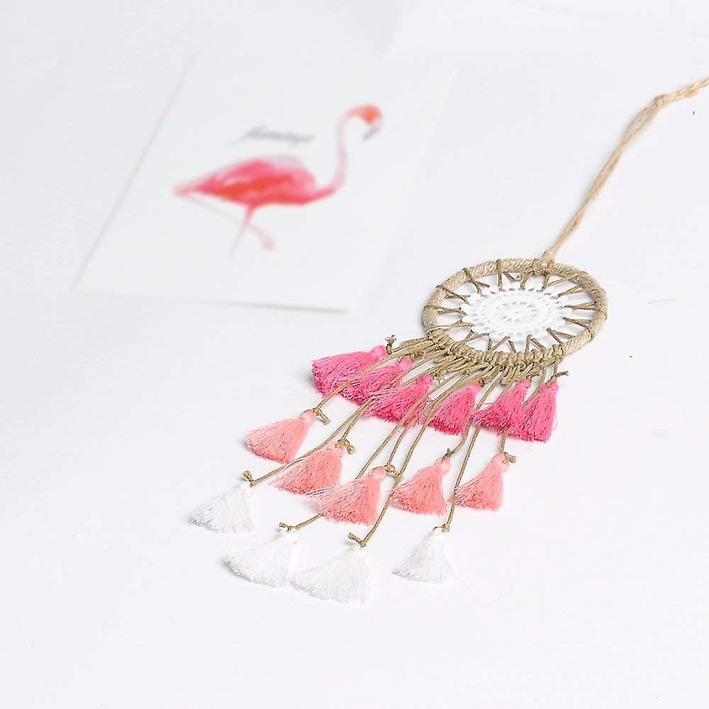 Mini Dream Catcher for car Mirror (Pink)