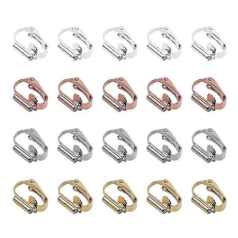 20pcs Diy Ear Clips Converters