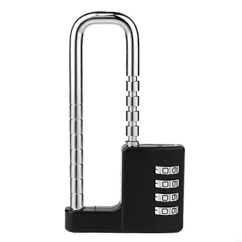 Security Lengthened U-shaped Lock 4Digit Password Lock Head Combination Padlock  Wardrobe