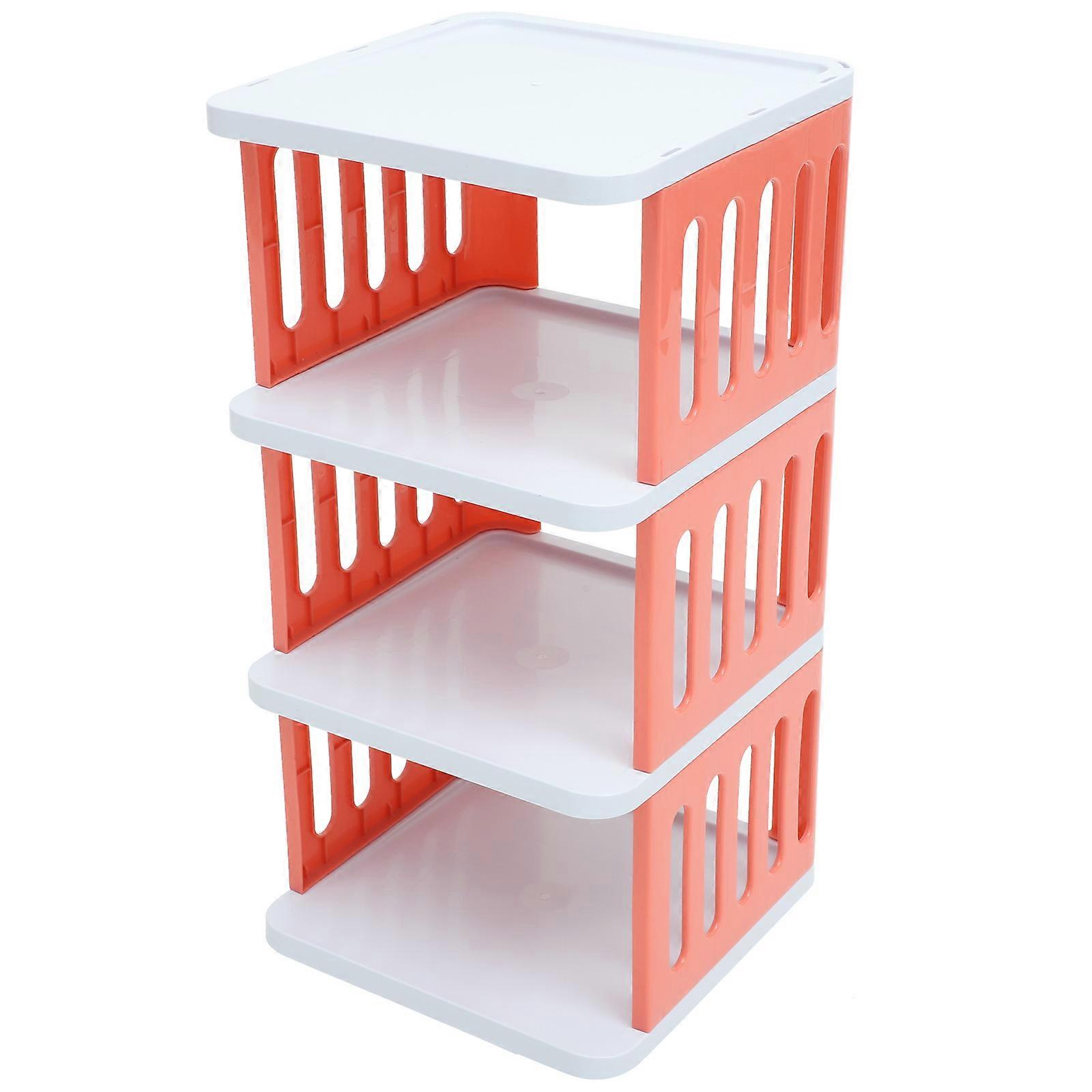 Compact Shoe Organizer For Apartment Bedroom Closet Space-Saving Plastic Storage 2Pcs