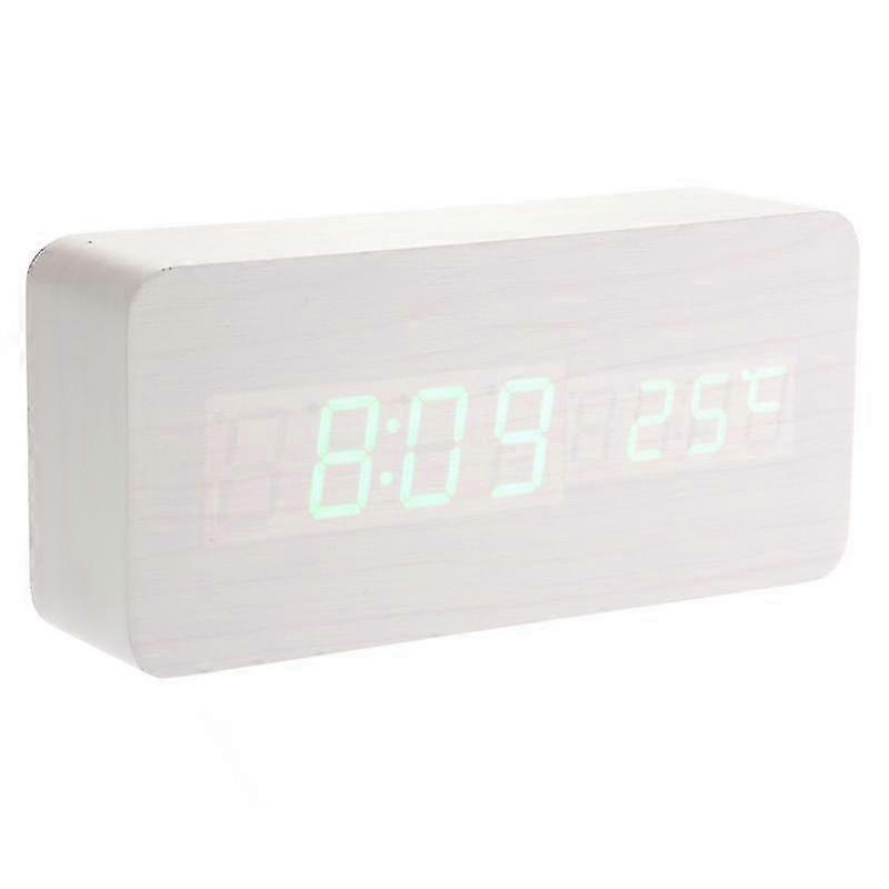Imitation Wood Plastic Led Wooden Clock-c