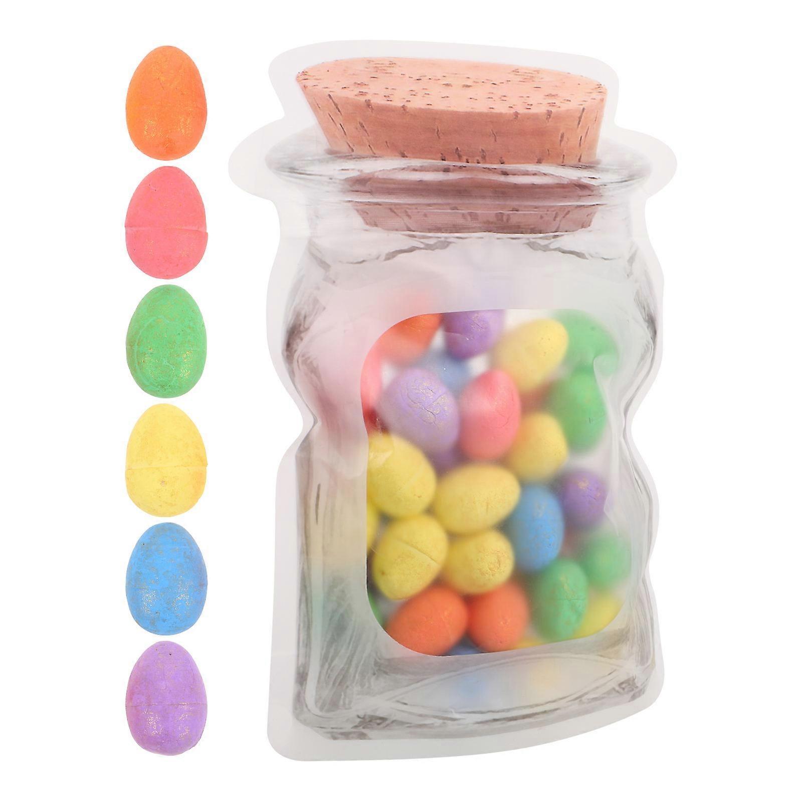 Colorful DIY Craft Eggs for Easter Scene Decor Props 1 Bag Foam Eggs