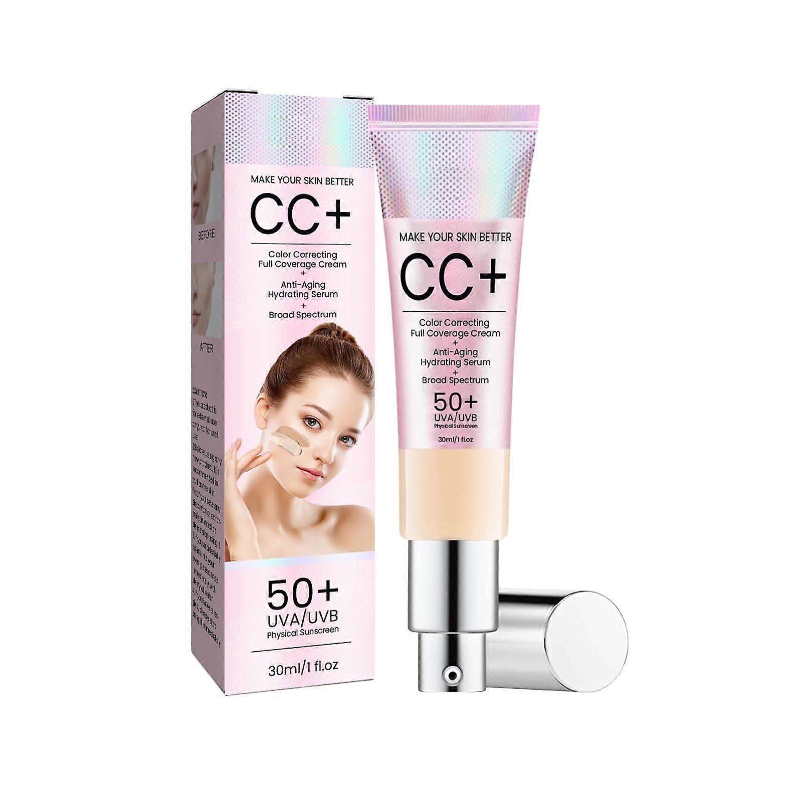 CC Cream SPF 50 Light Shade Foundation with Lightweight Full Coverage and SemiMatte Finish
