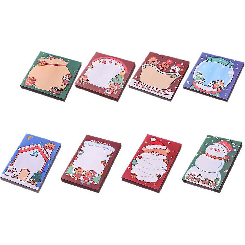 Assorted Color Memo Pad for Daily Use 8Pcs Multi-Function Note Stickers