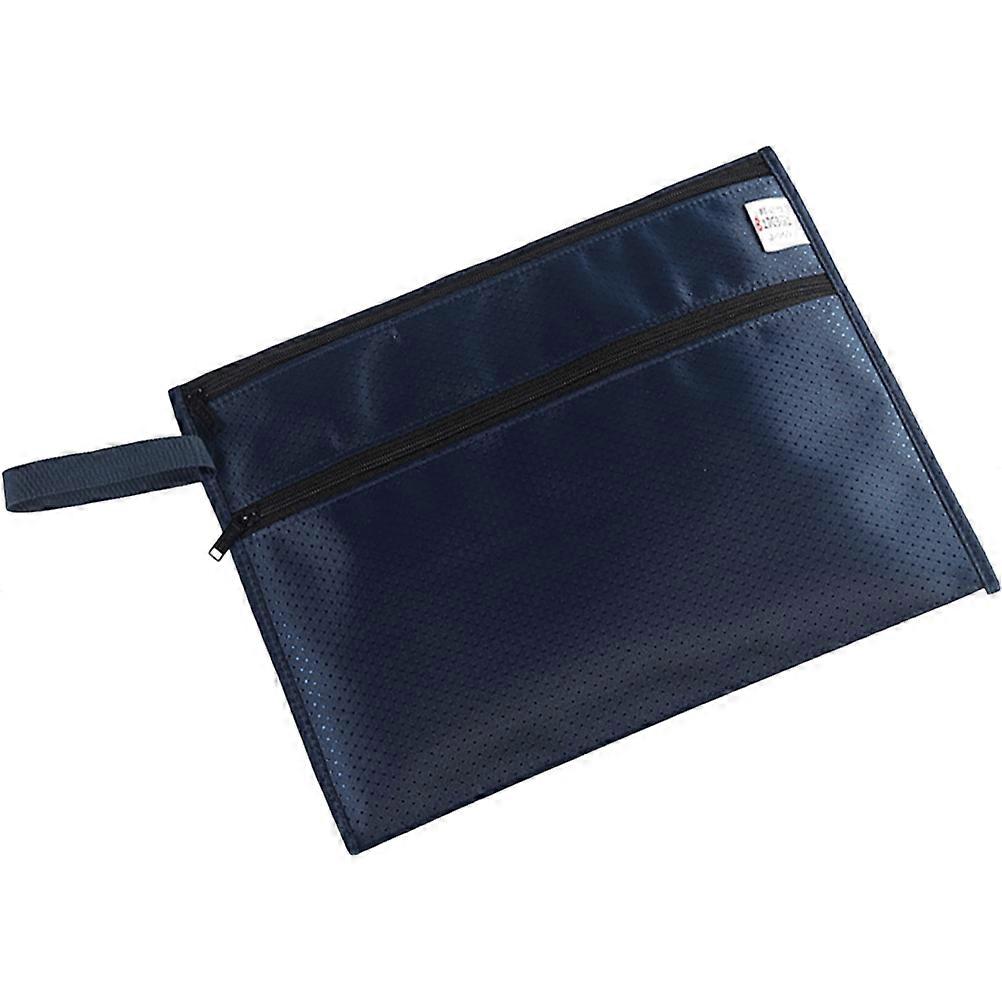 Waterproof Zipper File Bag with Oxford Cloth for Document Storage Folder