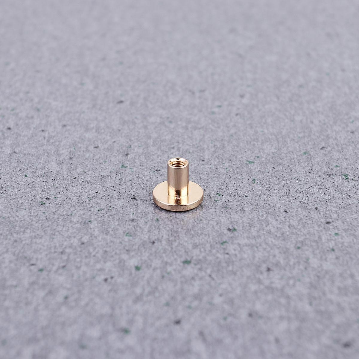 Flat Rivets Copper Fastener For Diy Work Leatherworking 6.5mm 30Pcs