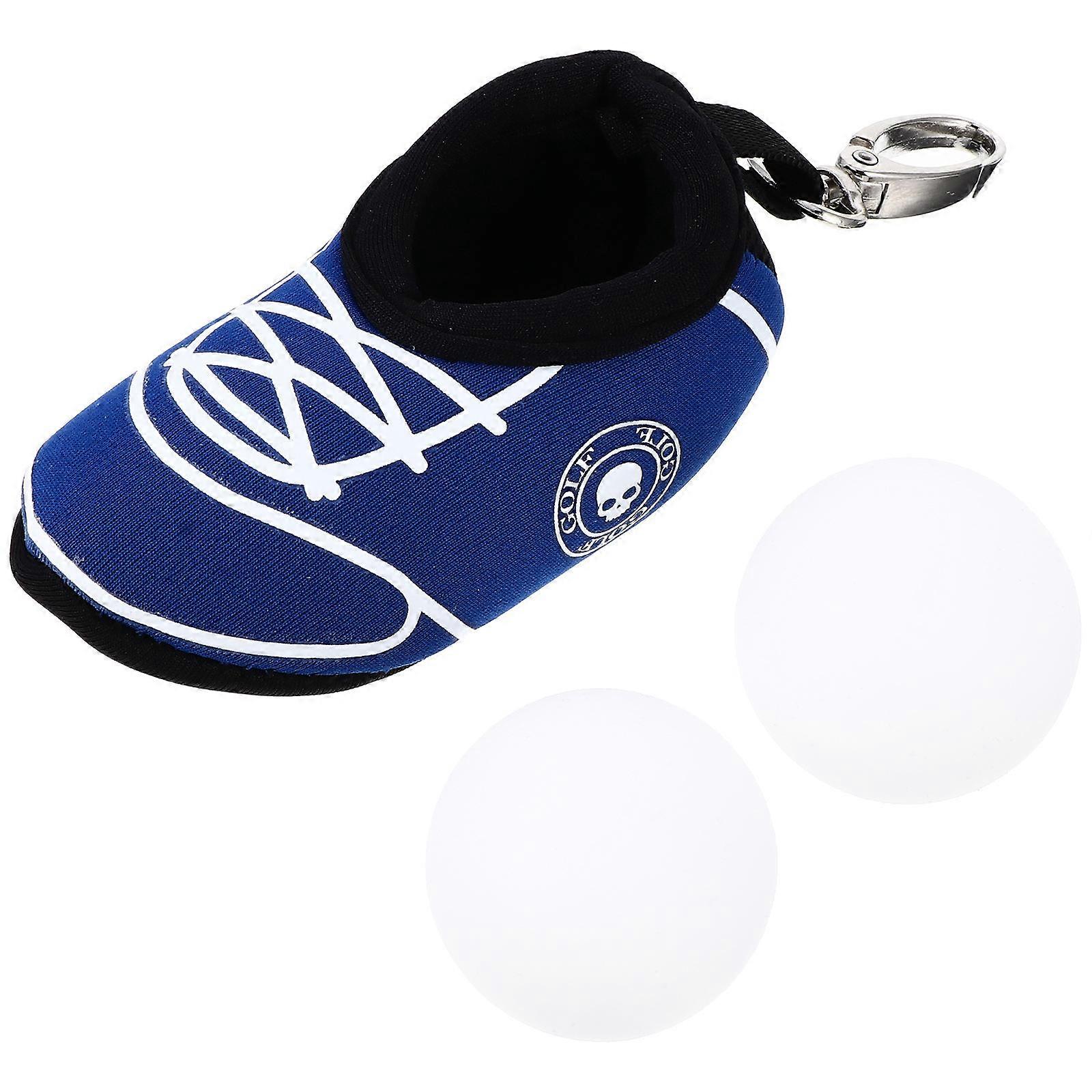 Blue Golf Ball Bag Neoprene Storage Pouch for Practical 1Set